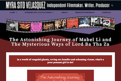 Myra Velasquez, Independent Filmmaker, Writer, Producer